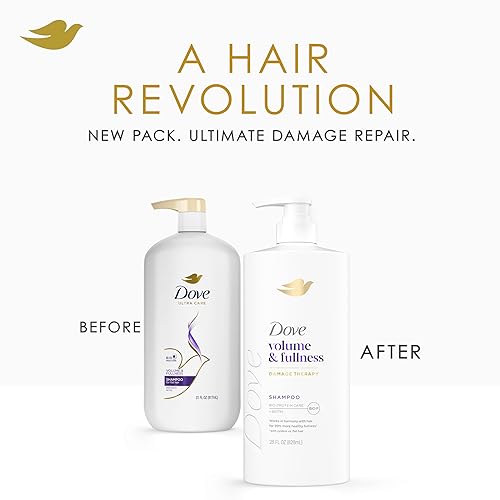 Miniatura 4 de Dove Volumen y plenitud de champú para cabello fino y fino con tecnología de cuidado de bio-proteínas y biotina, 28 onzas líquidas