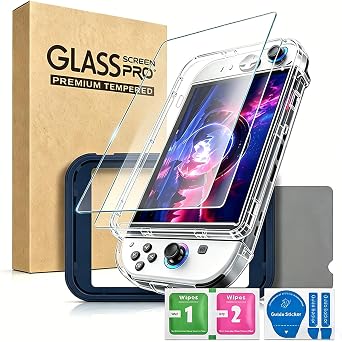 2Pcs Screen Protector for Legion Go Gen 2,8.8 Inch | Compatible with Legion Go 2,HD Tempered Glass Film for Legion Go 2,Full Coverage,with Guiding Frame