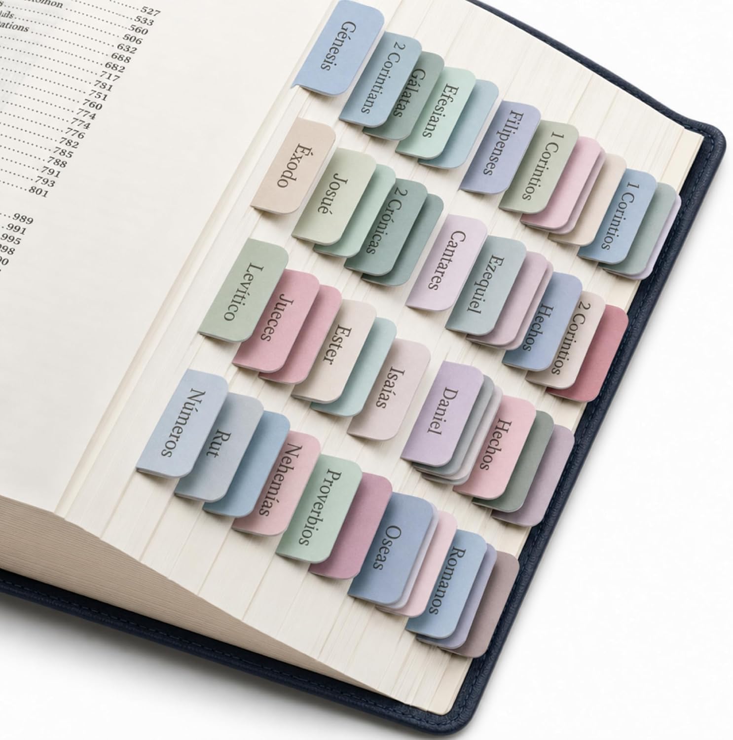 Boho Bible Tabs for Women and Men,75 Pcs Laminated Bible Index Tabs,66 Printed & 9 Blank Tabs,Matte Pre‑Folded No‑Residue Adhesive,Bible Study Supplies for Catholic Bible,Christian Gifts image 2