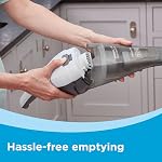 BLACK+DECKER dustbuster QuickClean Cordless Handheld Vacuum, White (HNVC215B10), Dirt Bowl and Fliter
