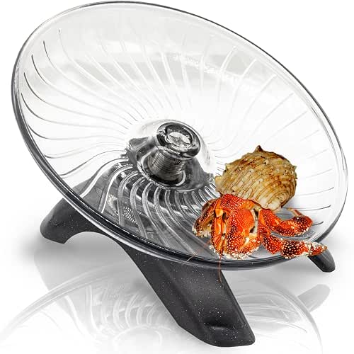 Hermit Crab Exercise Wheel - Silent Running Wheel for Crab