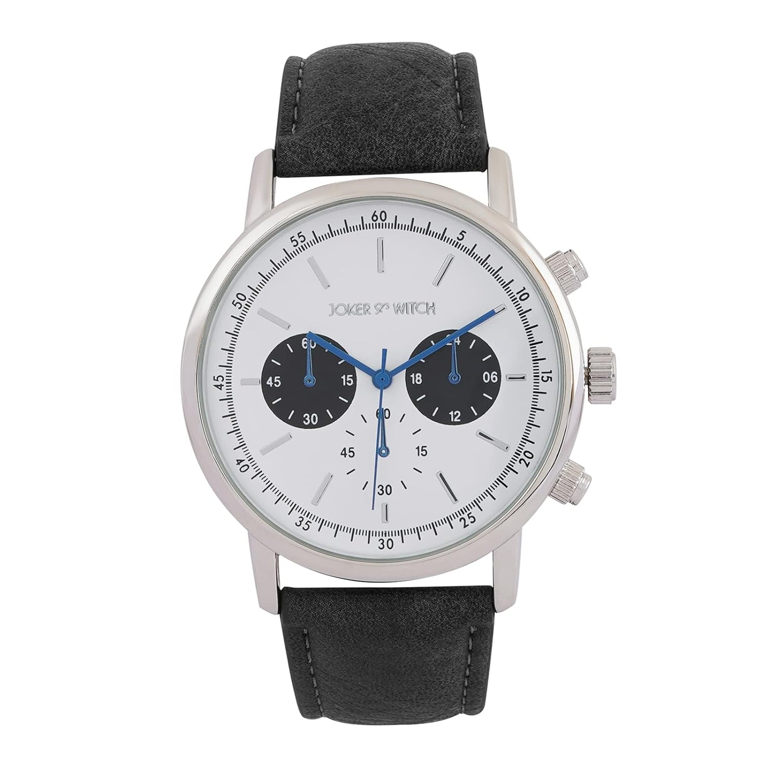 Buy Joker & Witch Laanda 42mm White Dial 20mm Grey Faux Leather