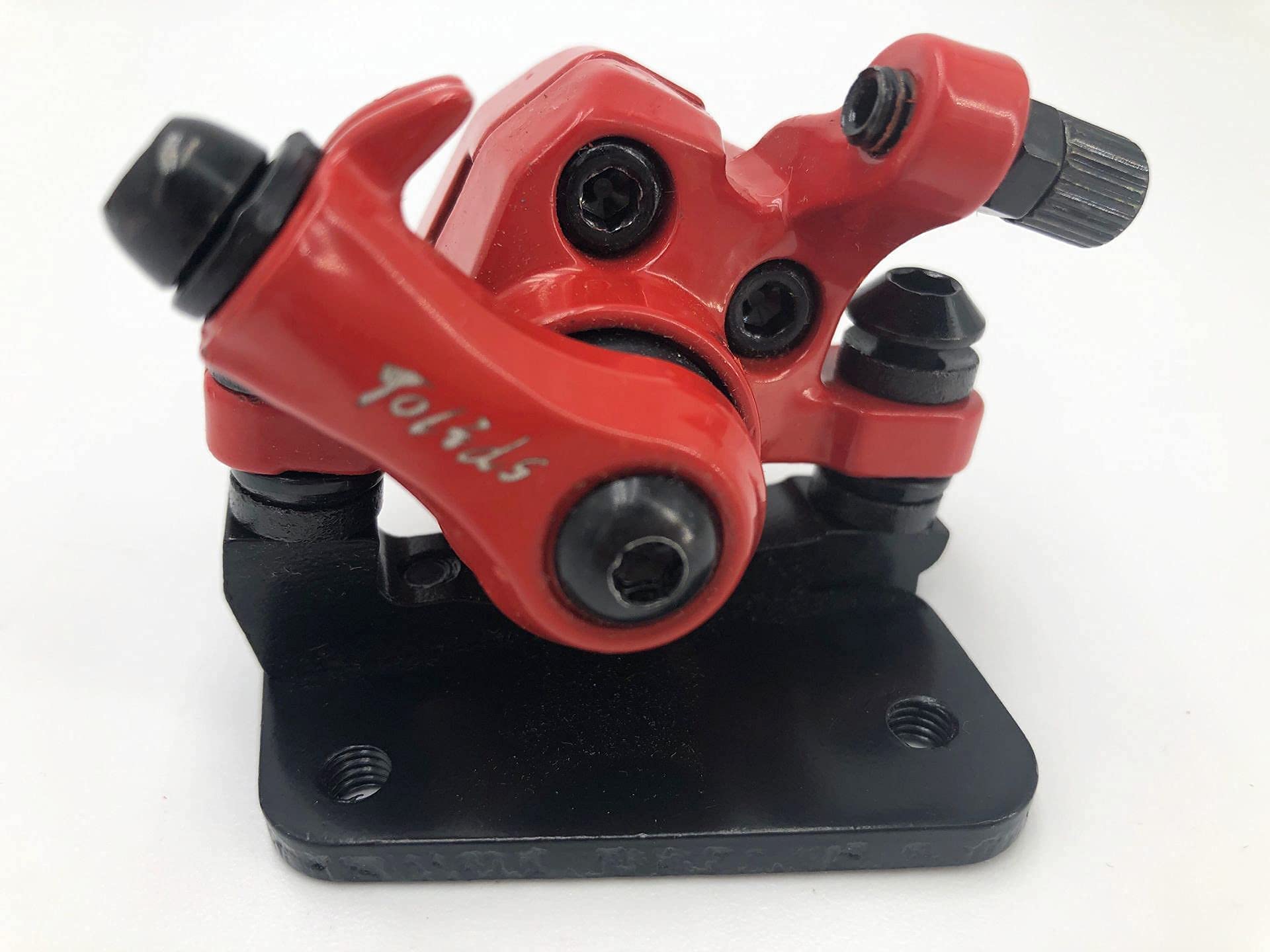 DAZZLEEX Étrier de frein à disque en fer pour scooter électrique de 25,4 cm pour scooter pour Kugoo M4 (rouge DAZZLEEX Étrier de frein à disque en fer pour scooter électrique de 25,4 cm pour scooter pour Kugoo M4 (rouge