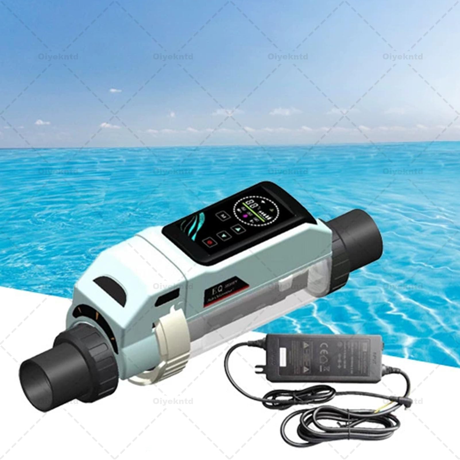 EUMTYDM Salt Water Pool Chlorinator System, Chlorine Generator with Smart App Control and Digital Panel, Saltwater for Inground Pool, Cell Swimming 160M3/32g/h (size_name 100M3/20g/h)