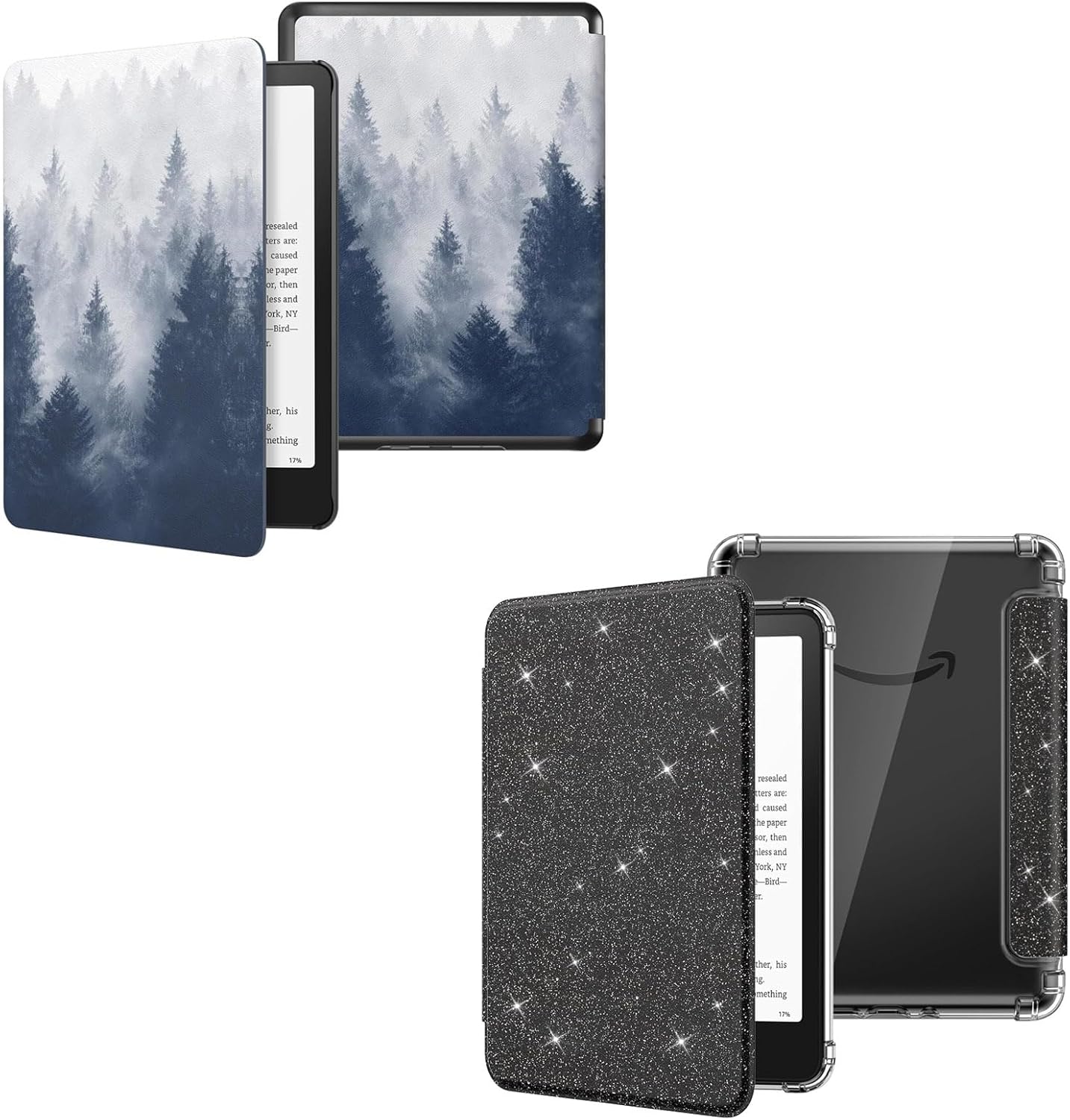 MoKo Case for All-New 7" Kindle Paperwhite 12th Generation 2024&Kindle Colorsoft Signature Edition 2024,Ultra Clear Soft Flexible Transparent TPU Back Cover Light Shell with Auto Wake/Sleep