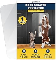 Vista 11 de PROTECTO Protector de Puerta de 18 x 12 pulgadas contra Arañazos de Perros – Protector contra Arañazos de Gatos y Perros para Uso Interior/Exterior