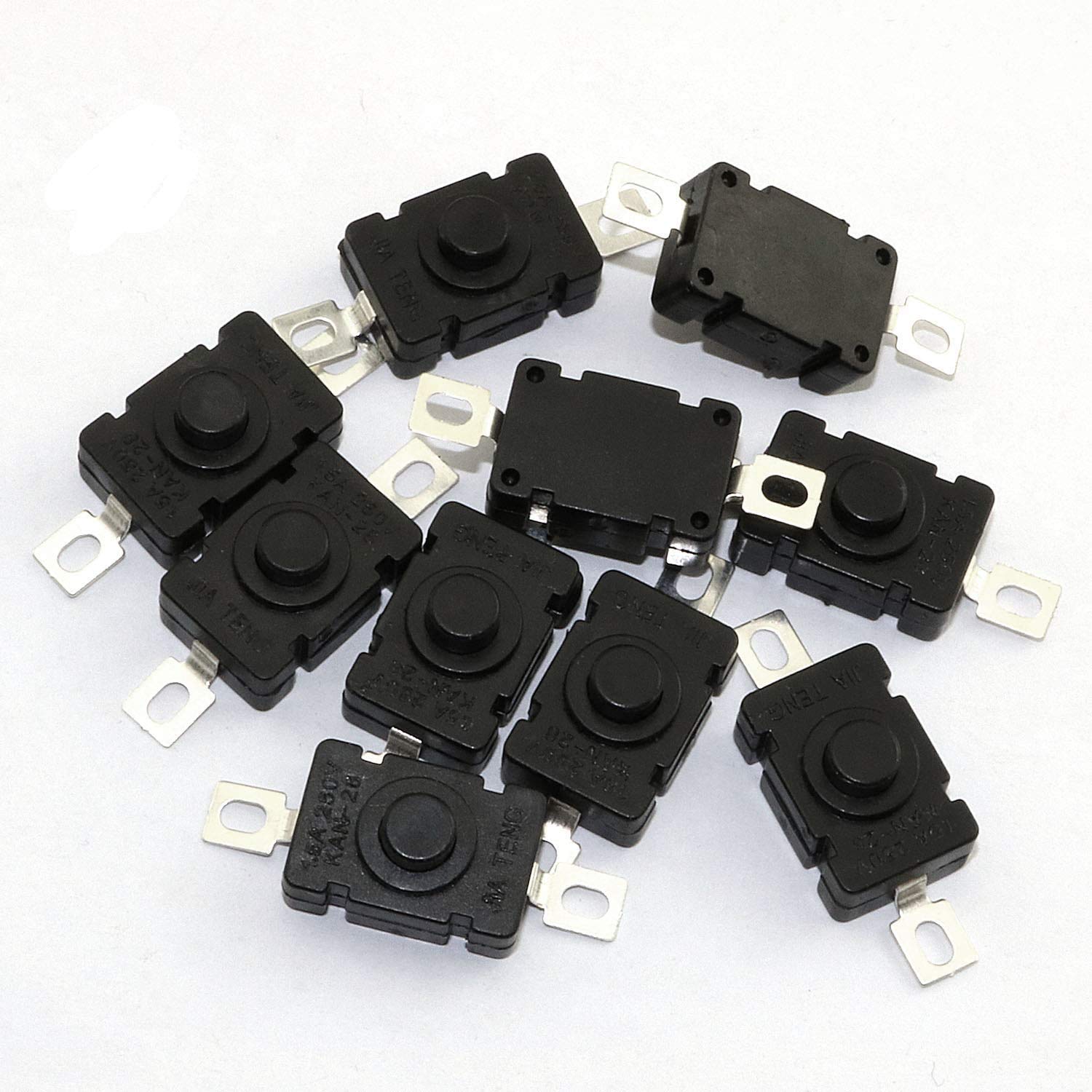 SYMFONIA 10pcs Self-Lock Push Button, Tactile Tact Switch SMD Type 2pin ON-Off Mini Switch DC 260V 1.5Amp(Pack of 10) (B08H5P3JZB) Amazon Price History, Amazon Price Tracker