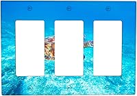 Vista 58 de Baby Turtle - Cubierta decorativa de pared para interruptor de luz de palanca de 1 banda, lindas tortugas subacuáticas, placa frontal eléctrica