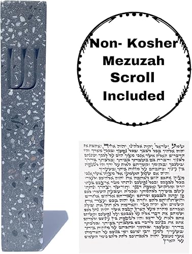 Miniatura 39 de A&S - Funda moderna de mezuzah de piedra, cubierta de mezuza para protección de desplazamiento, fácil de despegar y pegar, regalo de vivienda