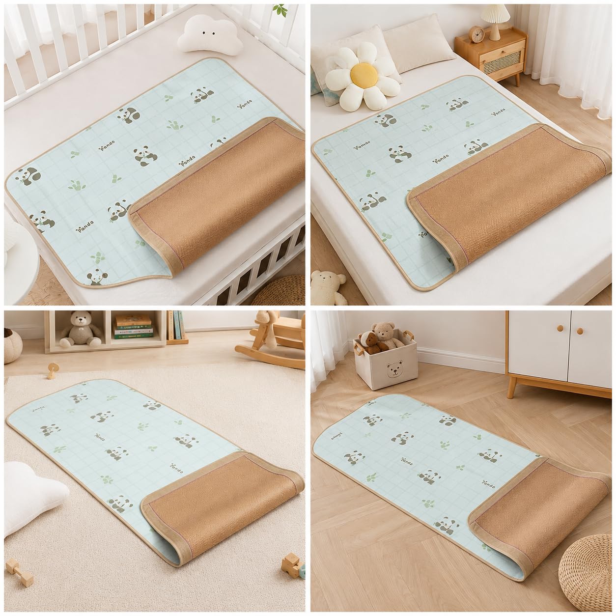 Tapis Rafraîchissant Bébé, Réversible Matelas Refroidissement Poussette