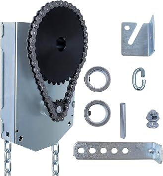 Garage Door Chain Hoist 1in Solid Keyed Shaft 41 Reduced Drive Jack Shaft Mount