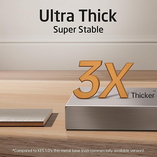 Miniatura 3 de KES Toallero de pie para baño, toallero de pie con base pesada de 2 niveles, soporte doble para toallas de baño de acero inoxidable 188, acabado