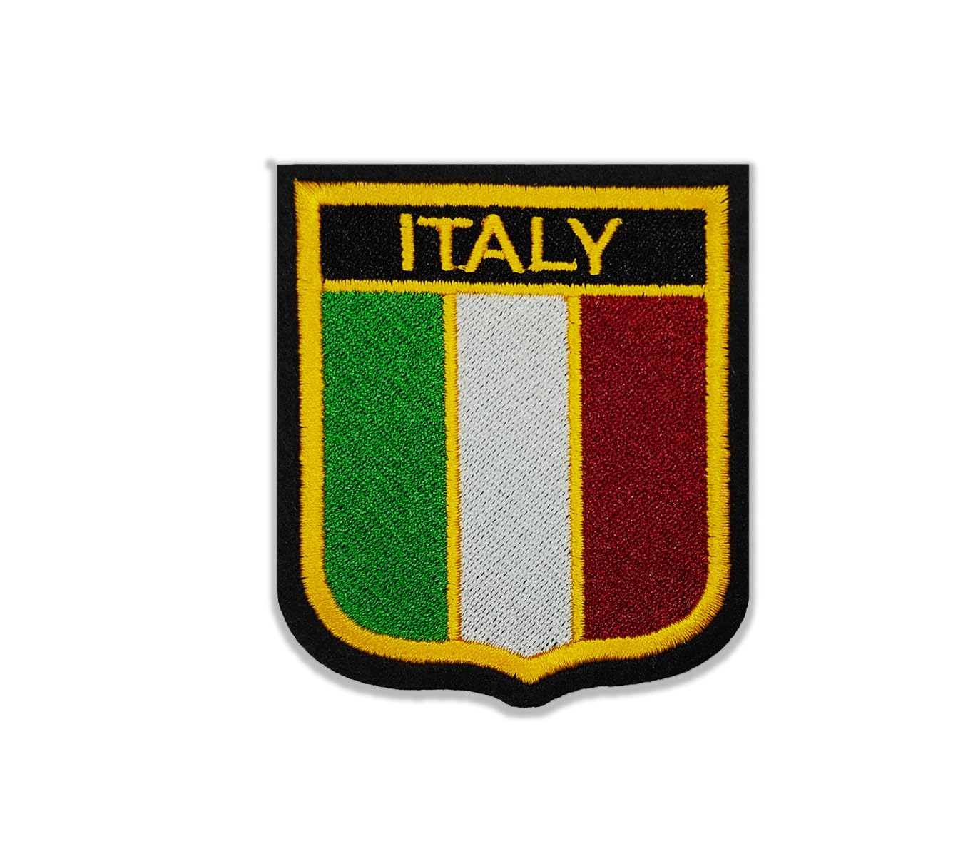 Patched Up Italy Country Embroidered Patches | Durable Embroidery Sticker | Sew On Patch for Jackets, Jeans, Bags, Clothes | Decorative Cloth Badge for Biker, Military, Travel (3 x 2.5 Inch)