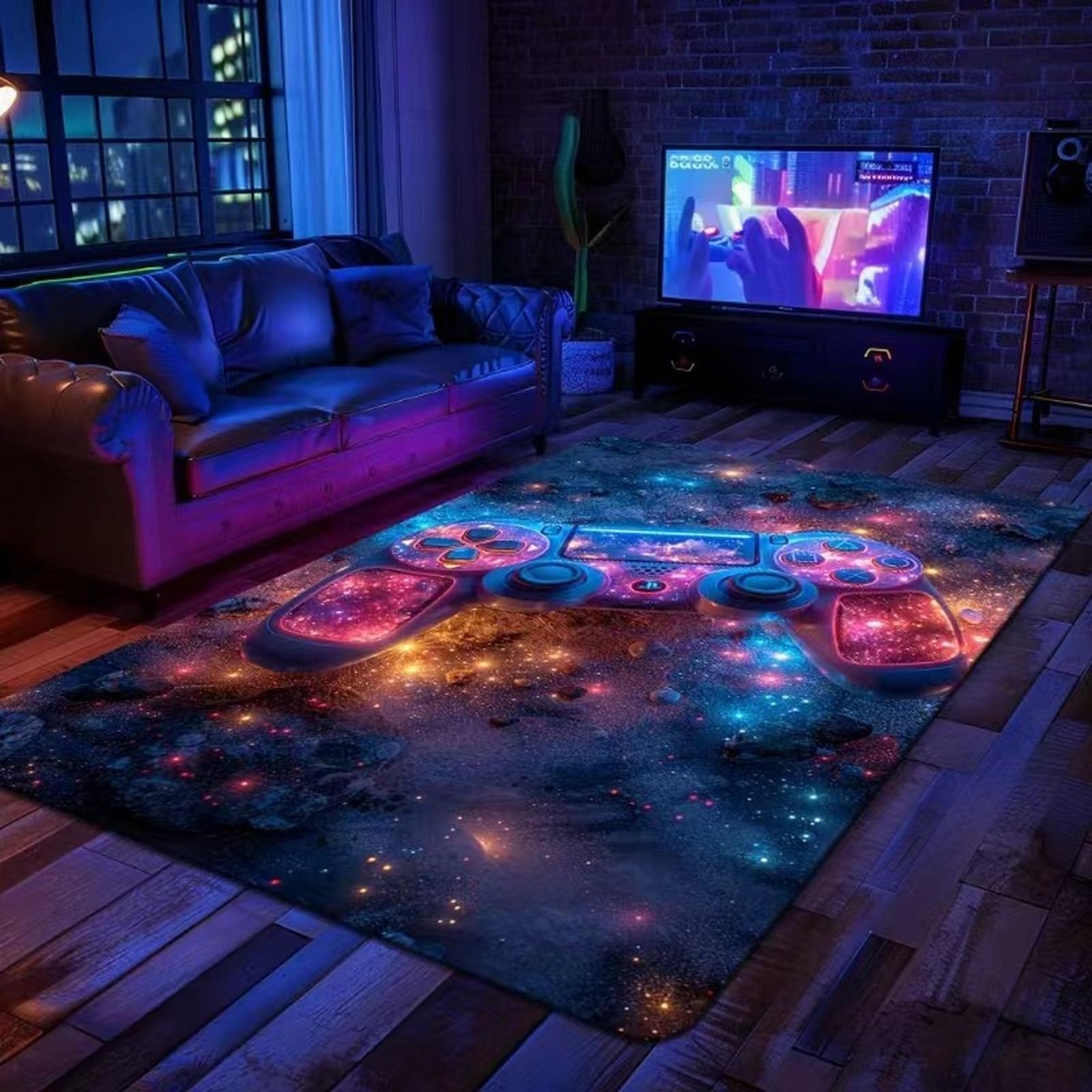 Populaire Mozaïek Spel Decoratief Tapijt Vierkante Flanel Roblox Vloermatten Moderne Thuis Woonkamer Tapijten Slaapkamer Tapijt B45 120×180CM
