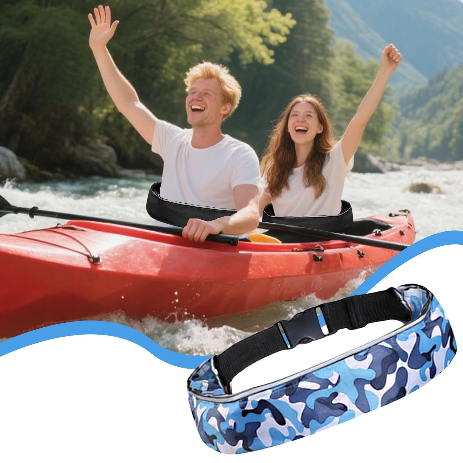 Cinturón Inflable Y Flotante Anti-Ahogamiento Ajustable