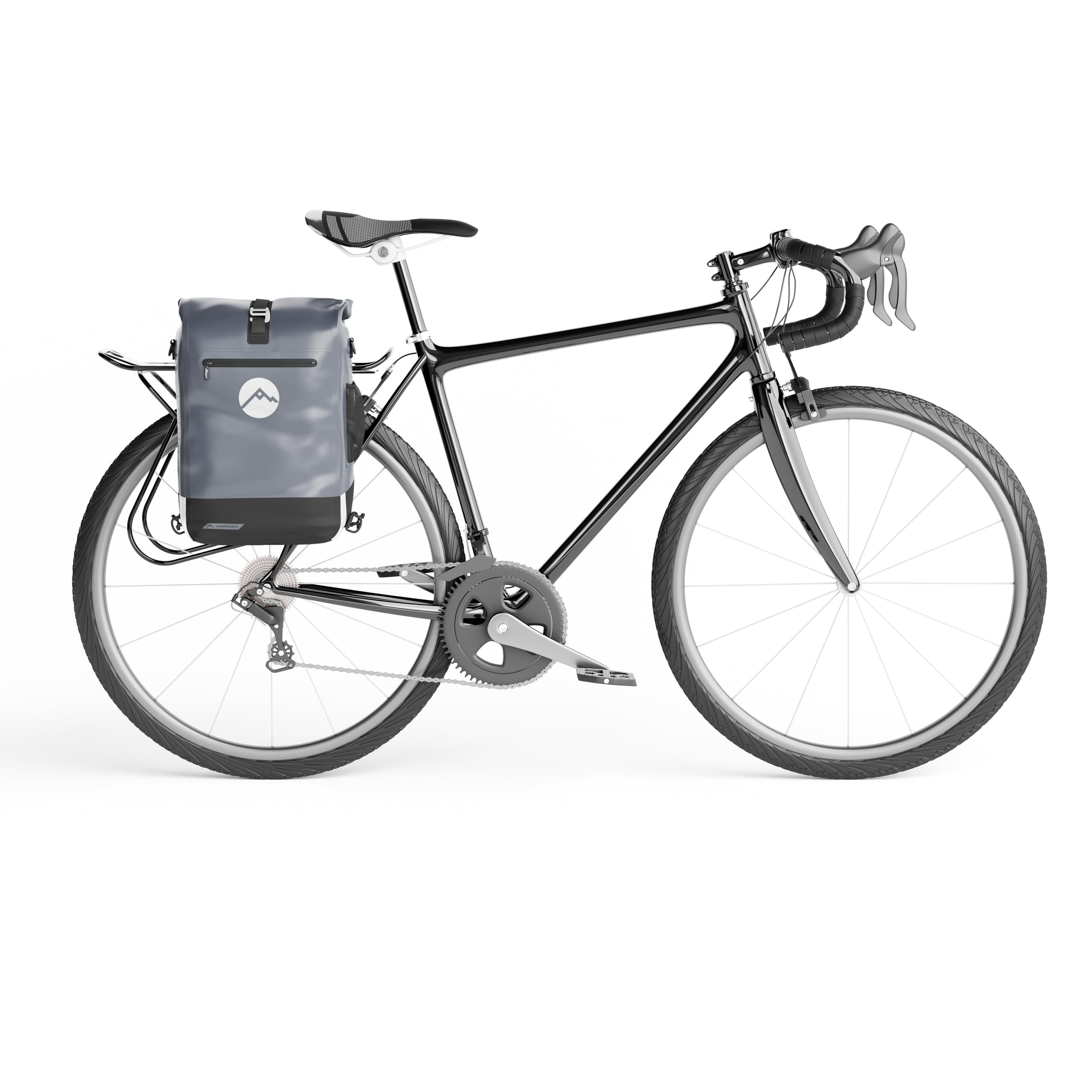 Travel Trek 25 Fahrradtasche 3in1 - optimierte Gepäckträgertasche, Rucksack, Cross Bag - wasserdicht - Rückenpolster - Helmnetz - Schnelleinhängung - Laptoptasche - Rückwand - Fiord