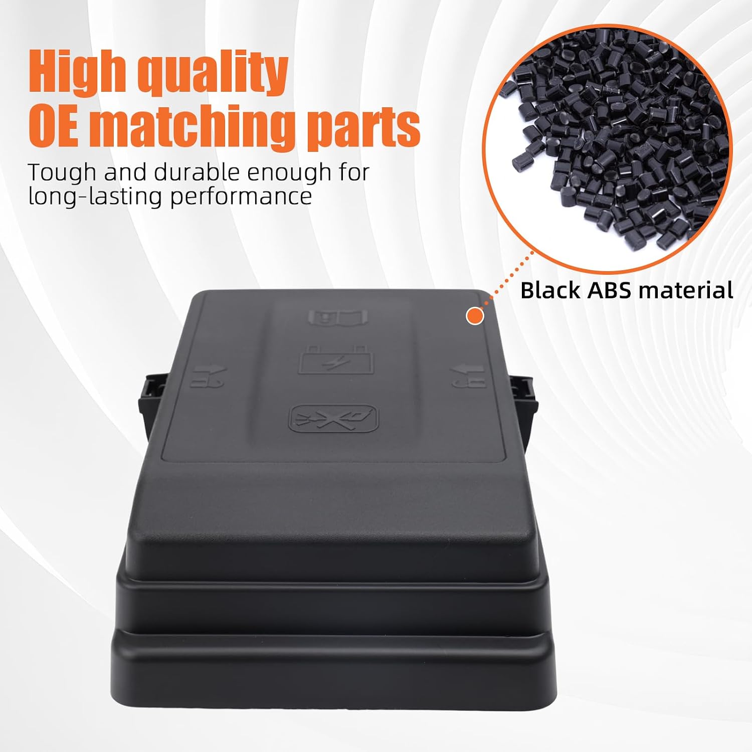 Fuse Box Cover Lid accessories for 2019-2024 Ram 1500, 68465573AA 68399852AB 68399852AA