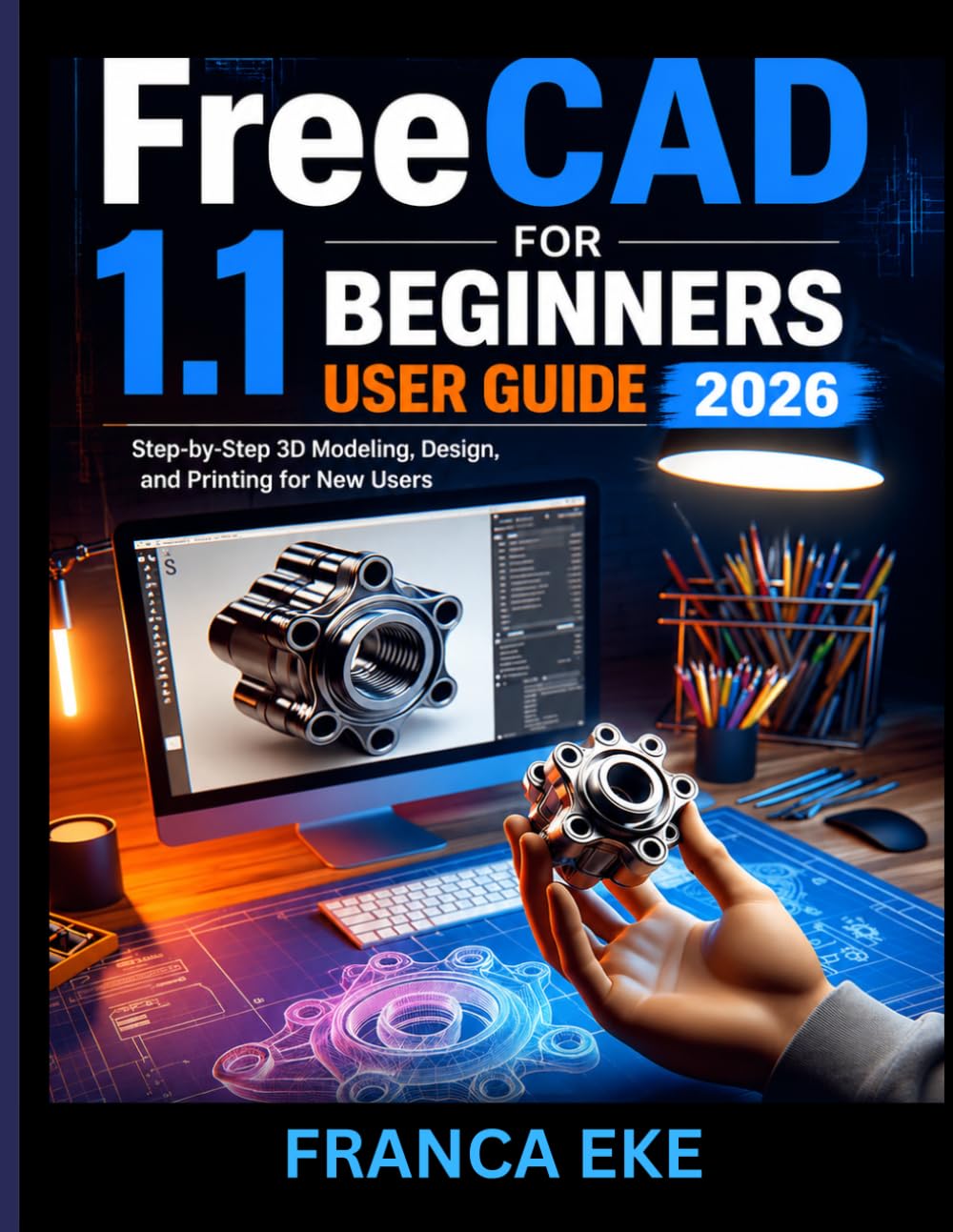 FreeCAD 1.1 FOR BEGINNERS USER GUIDE 2026: Step-by-Step 3D Modeling, Design, and Printing for New Users