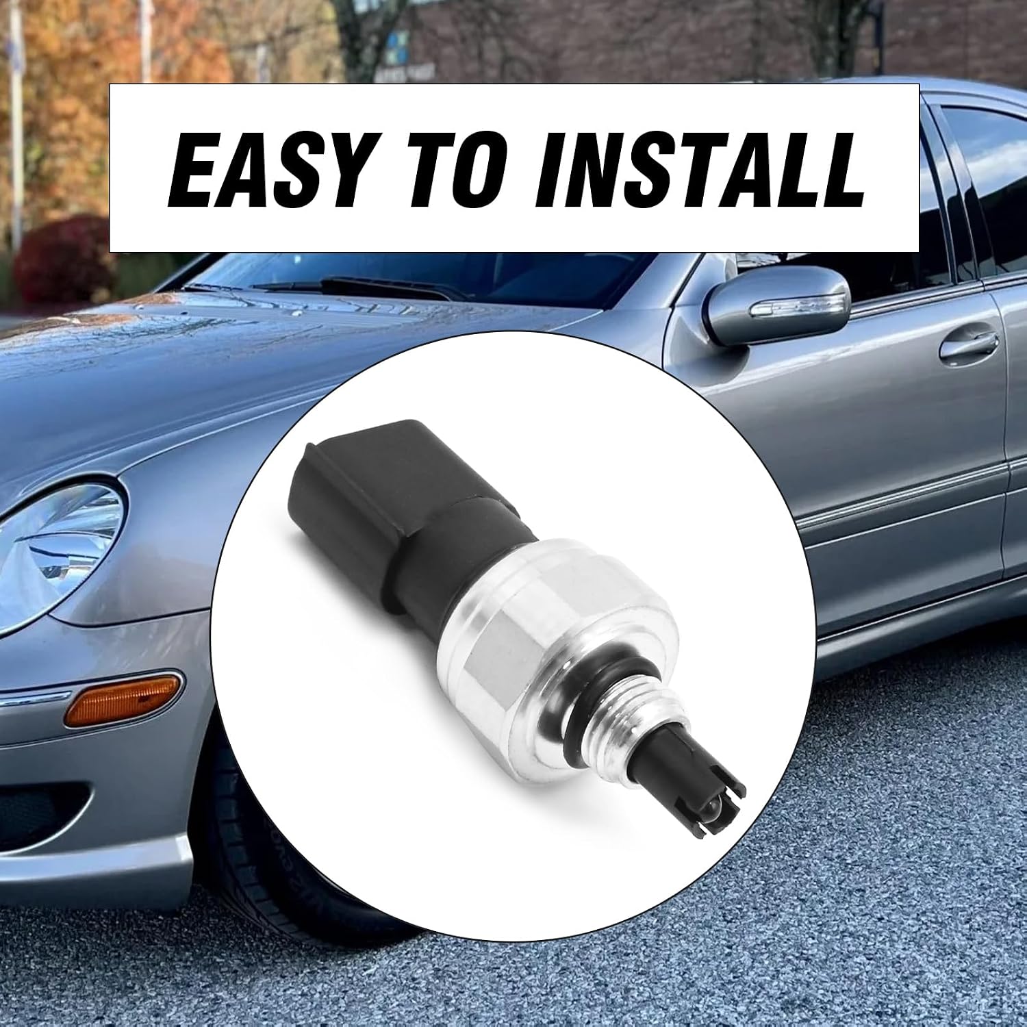 A2038300472 A/C Pressure Transducer Valve, Pressure Switch Sensor Replacement for Mercedes-Benz, Replacement for Toyota Avalon