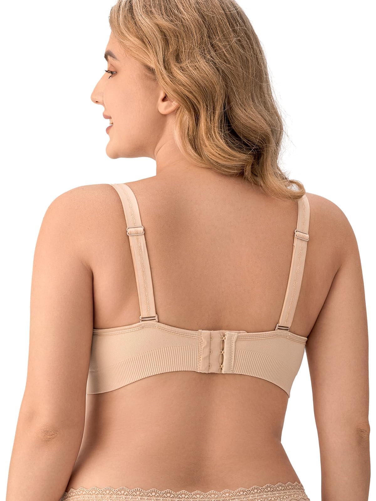 HBselect 3 Pack Women’s Nursing Bra Wireless Seamless Maternity Bra Breastfeeding Bras Bralette with Removable Bra Pads Extenders — view 6