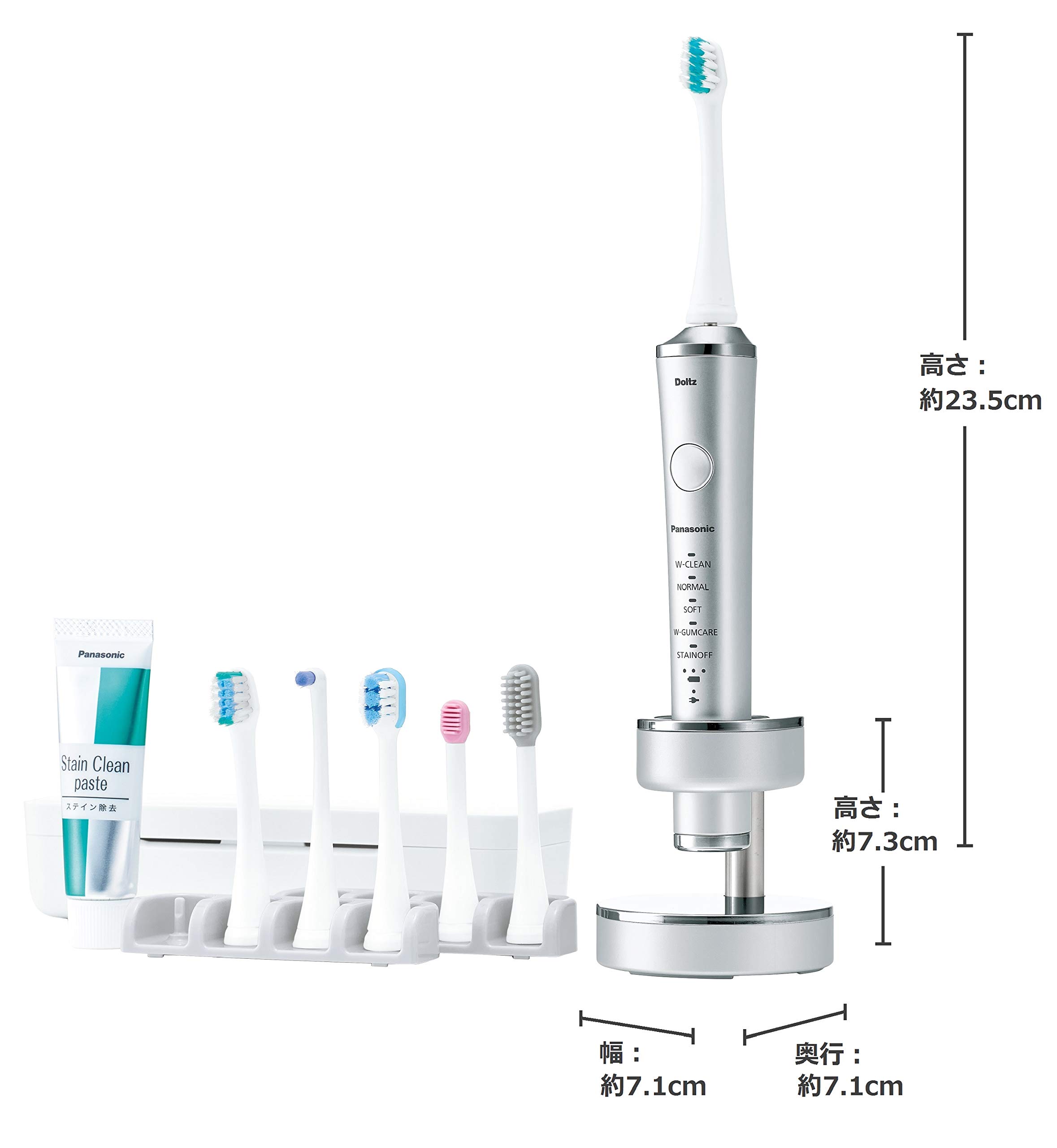 Amazon.co.jp: パナソニック 電動歯ブラシ ドルツ シルバー EW