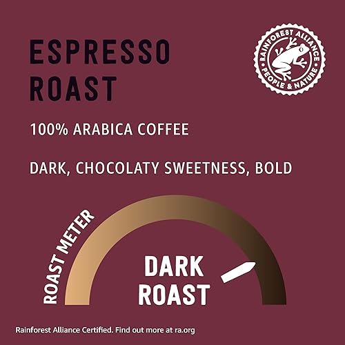 Miniatura 3 de Marca Tienda - Cápsulas de café tostado espresso Happy Belly (tostado oscuro), compatibles con cafetera K-Cup