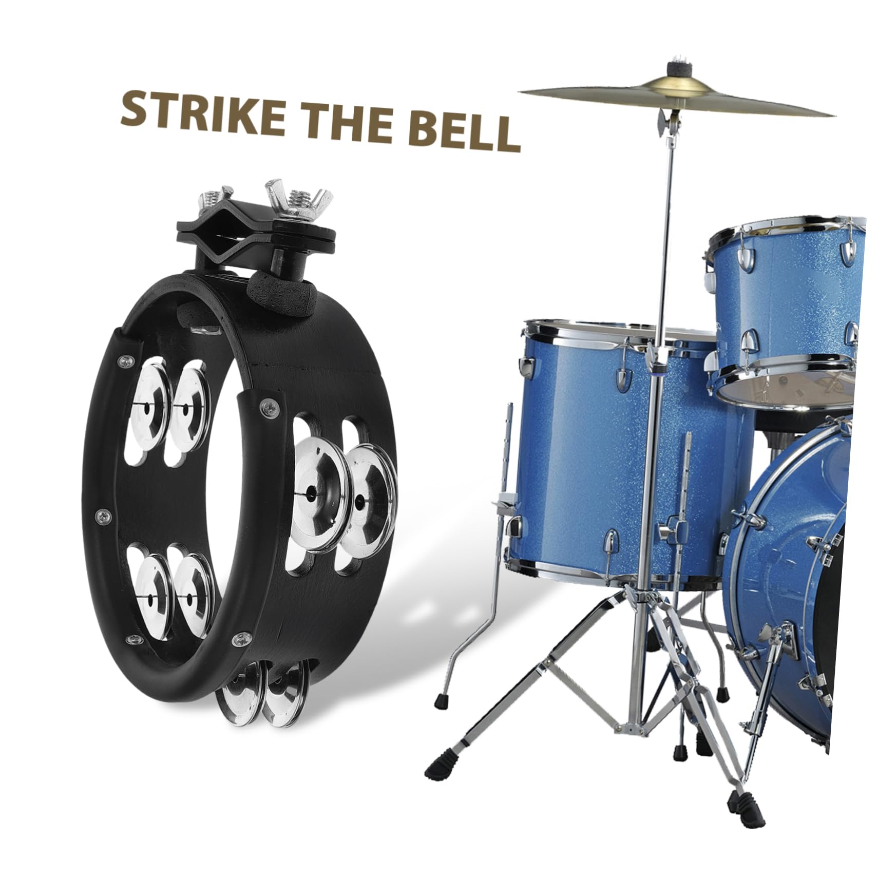 Hi Hat Glocke und Metall mit Rundem 6 Zoll Durchmesser Crisp Tone für Verbessertes Schlagzeug Zubehör bei Musikalischen Auftritten