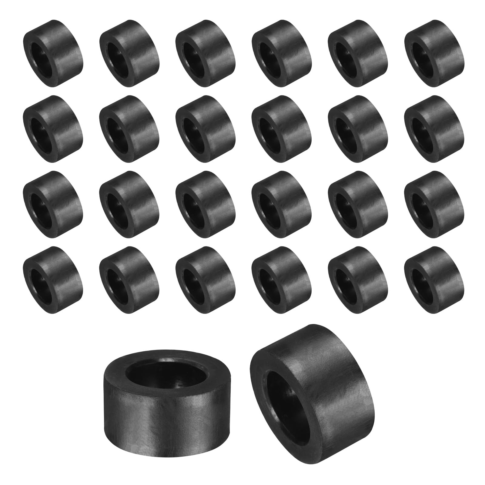 sourcing map 36 Pcs Rubber Spacers 30mm OD x 18mm ID x 15mm Height Round Anti Vibration Spacer Rubber Bushing Grommets โ image 1