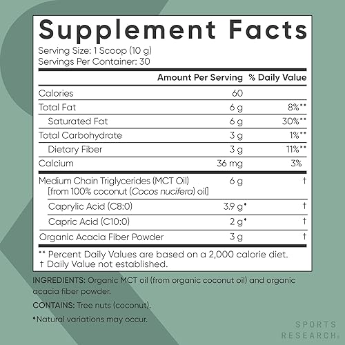 Vista 26 de Sports Research - Aceite orgánico C8 MCT derivado de cocos orgánicos, ideal en café ceto, té, batidos y aderezos para ensaladas, verificado por
