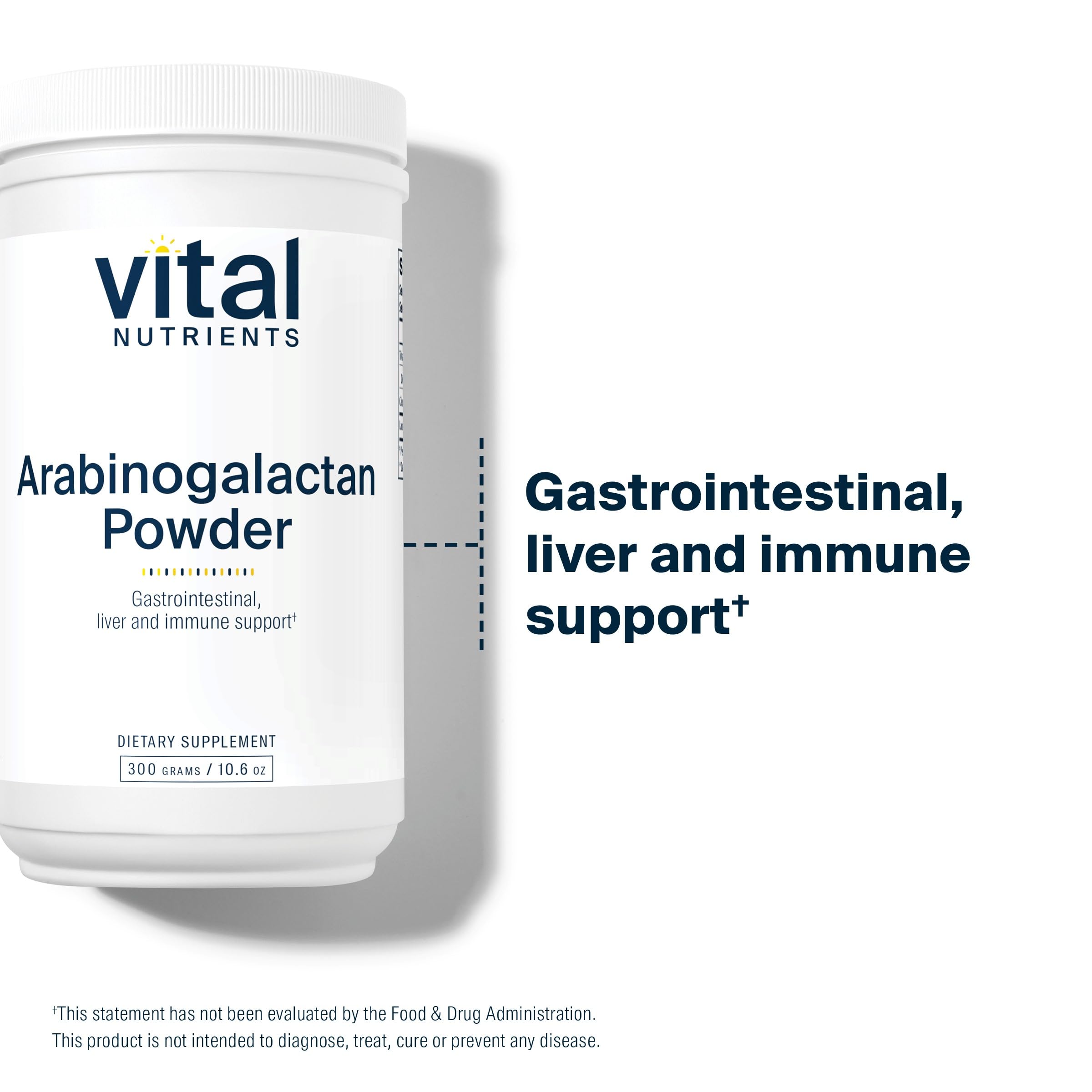 Vital Nutrients Arabinogalactan Powder, GI, Liver & Immune Support,* 300g — Amazon image 6