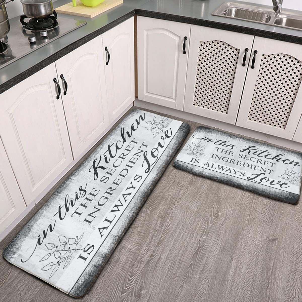 Kitchen mat 2 Piece Set antifatigue Kitchen mats In This