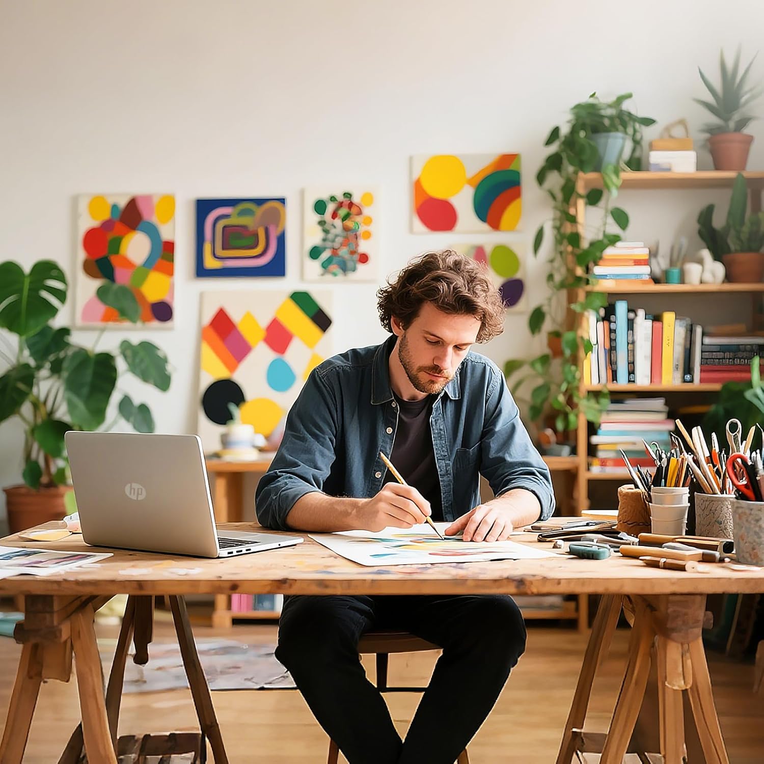 HP 15.6" HD Touchscreen Laptop 15-fd0023dx, Intel Core i3-1215U, 8GB RAM, 256GB SSD, Bluetooth, Wi-Fi, Intel UHD Graphics, Windows 11 Home in S Mode, Natural Silver