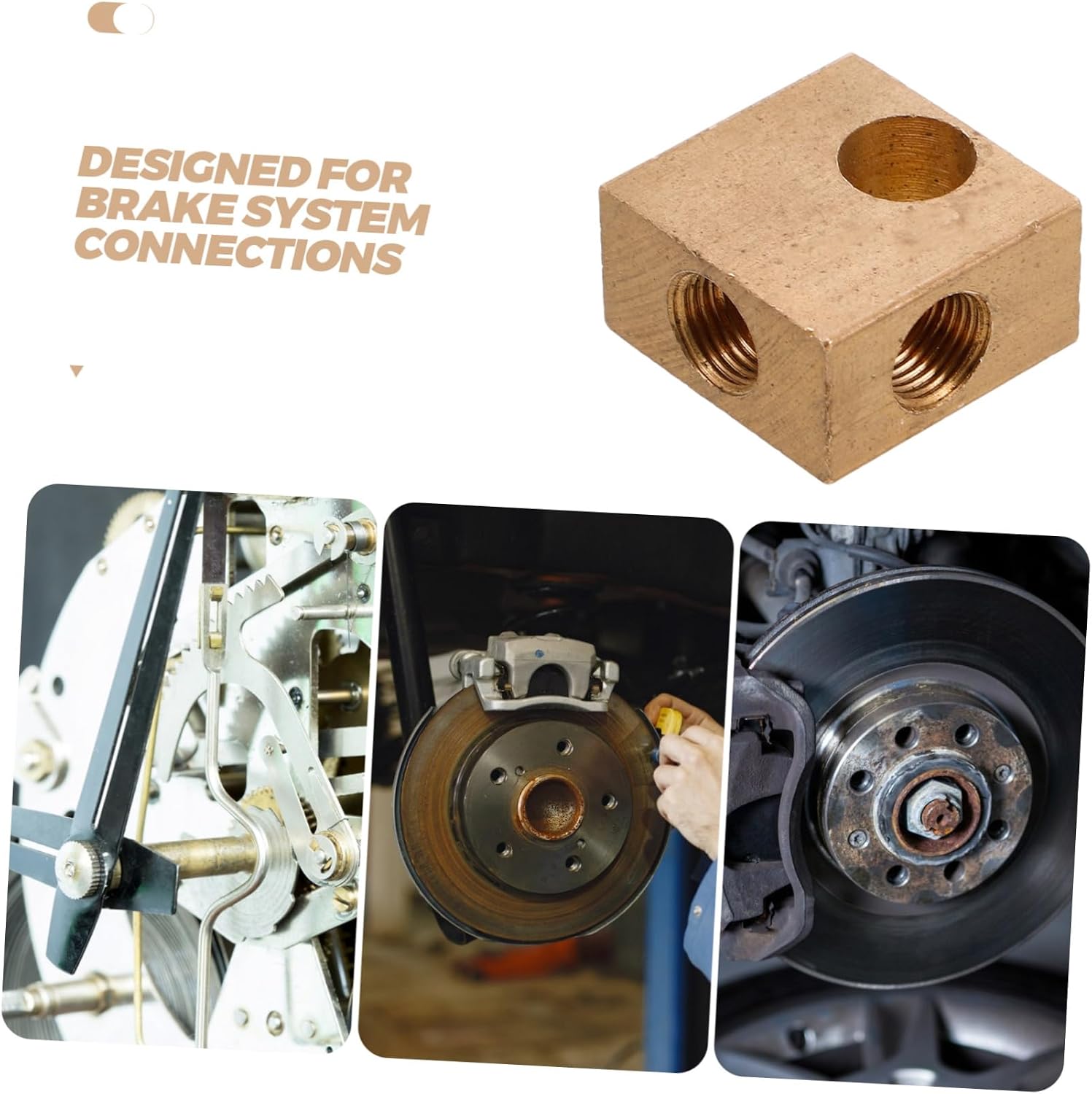 Cabilock Vehicle Brake Block Replacement Fitting for Cars Precision Brake Connector Block Flexible Design for Easy Installation