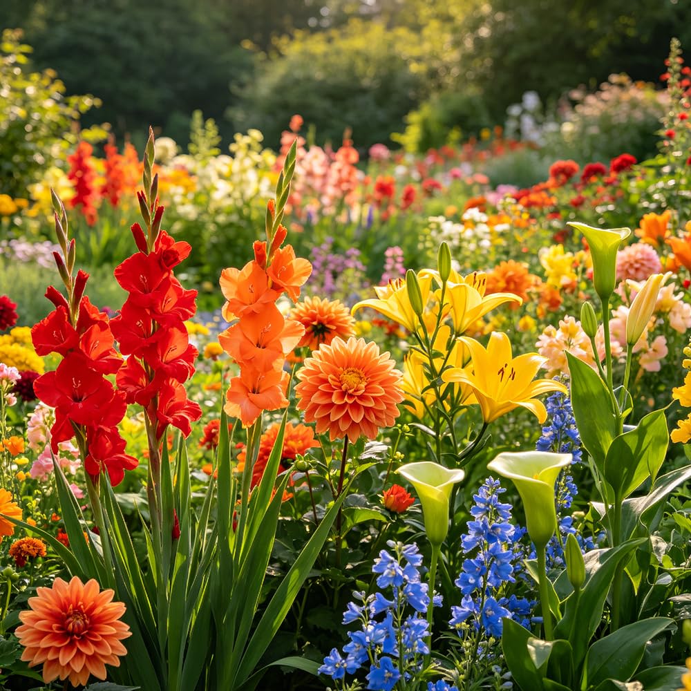 50zwiebeln x blumenRhizom Mehrfarbig balkongarten Einfach zu Pflegen