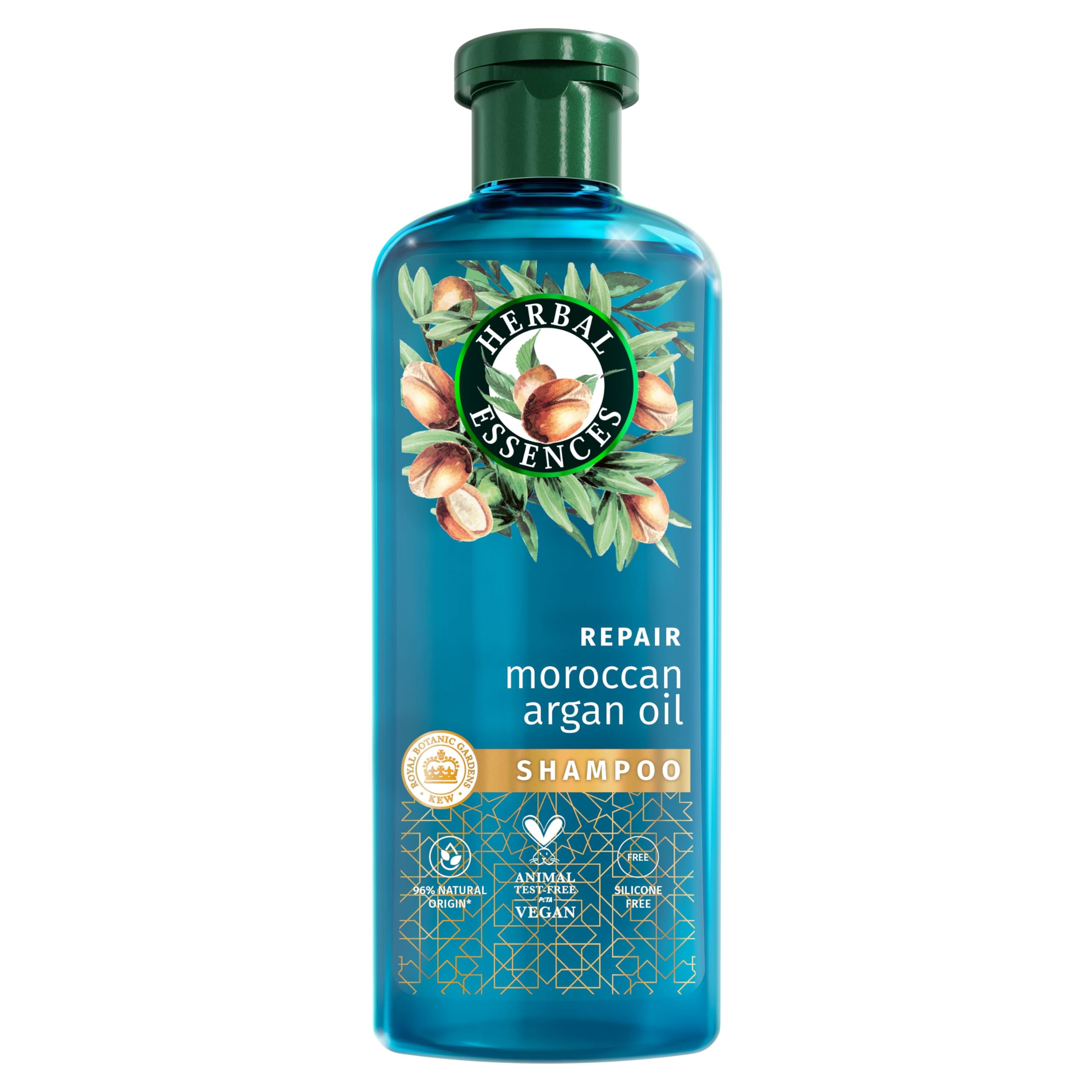 Herbal Essences Argan Oil Repair Shampoo To Nourish Damaged Hair Silicone Free 350Ml