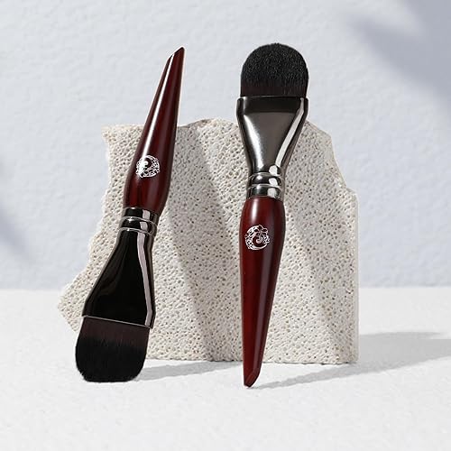 Miniatura 9 de ENERGY Brocha de base para maquillaje líquido, máscara facial de bricolaje de cerdas suaves de alta calidad, cepillo de contorno facial para mezclar