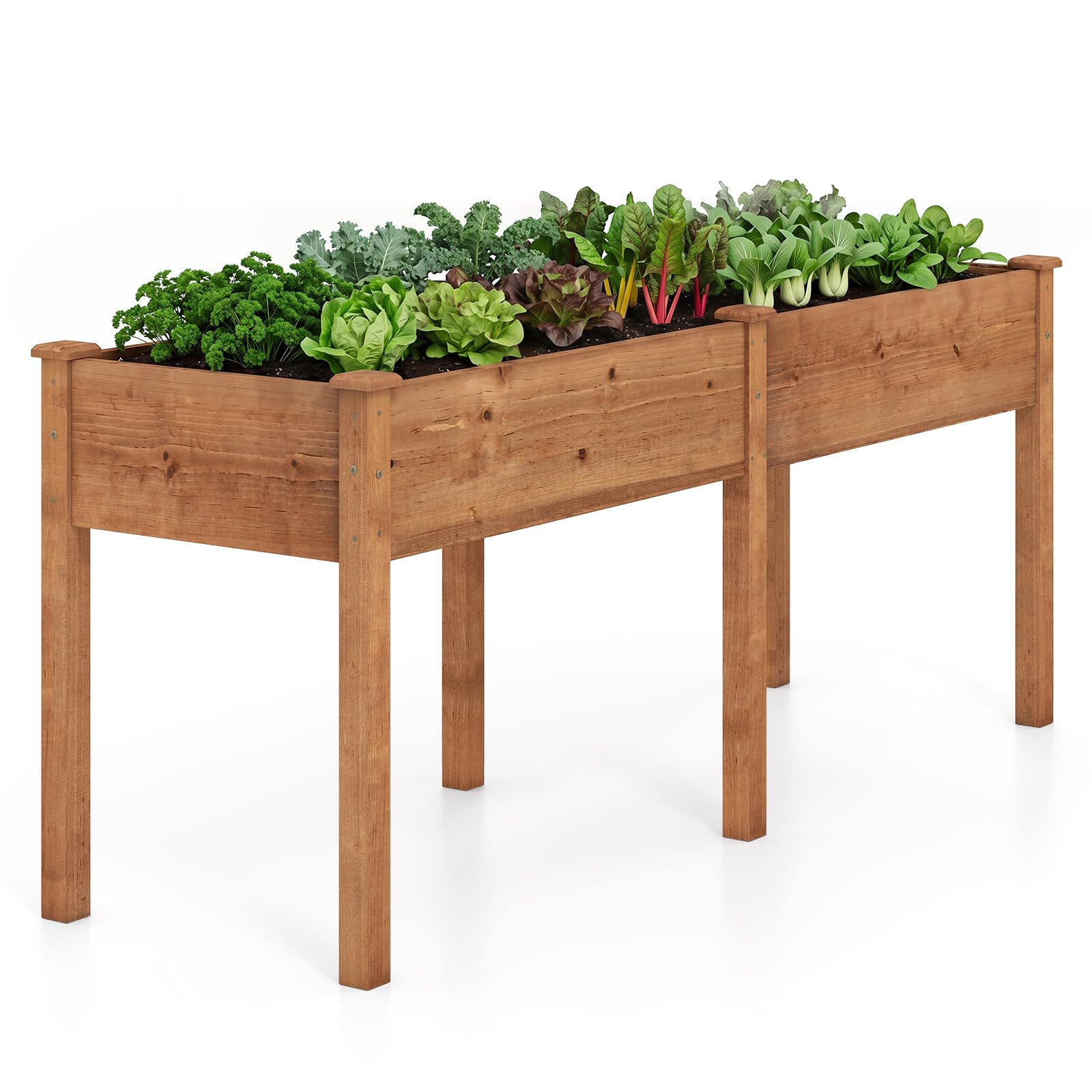 GIANTEX Raised Garden Bed - 6x3ft Metal Planter -11