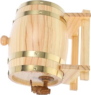 1.5l Solid Wood Barrels Oak Barrel Set for Spirits and Wine French Style Wooden Dispenser Scene Decoration Props
