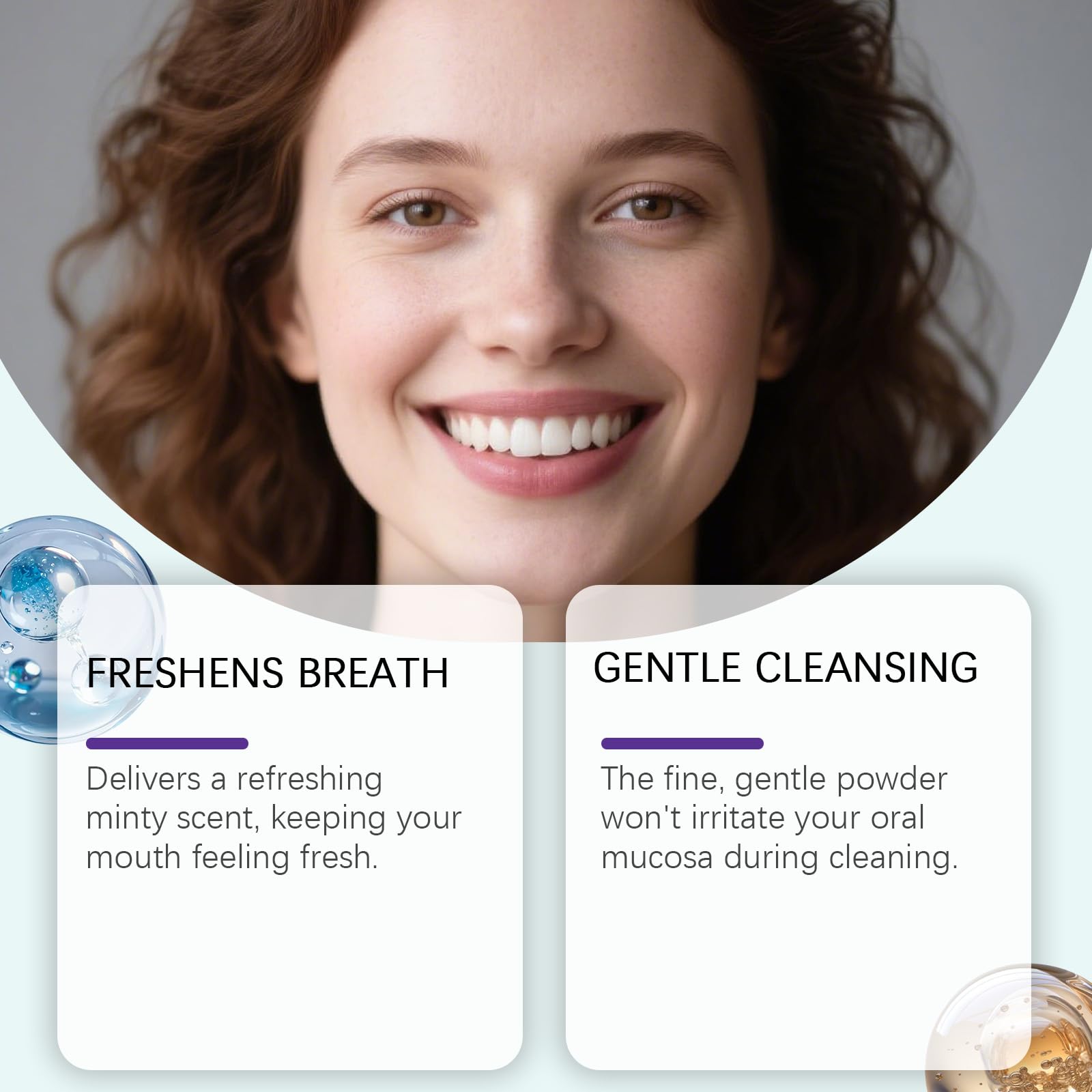 Polvere dentale, sostiene i denti forti e l'alito fresco, sbianca i denti e fornisce un trattamento orale rinfrescante, rimuove le macchie, offre comfort quotidiano per i denti sensibili (6 pezzi)