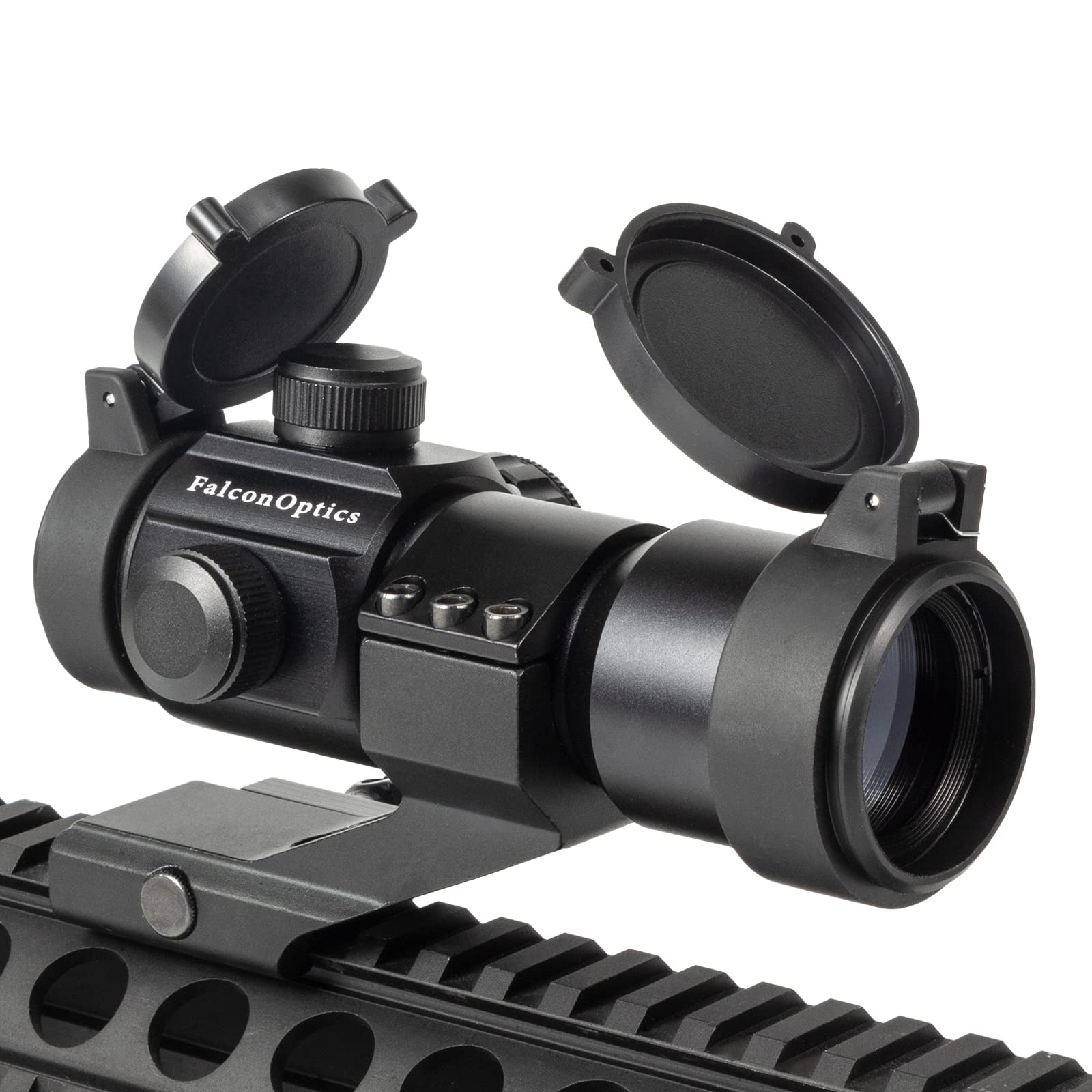 Red Green Dot Reflex Sight Scope Optics for Picatinny Rail - 1x30mm - 4 MOA - 5 Brightness Settings - Cantilever Mount
