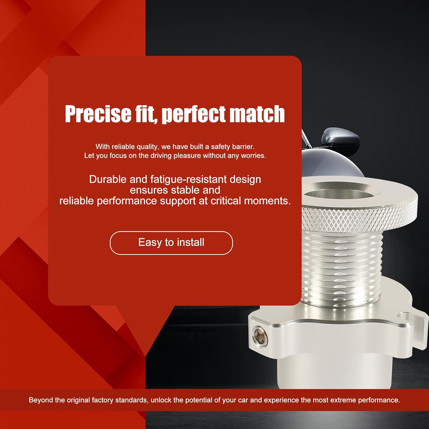 Billet Aluminum Quick Click Firewall Adjuster Clutch Cable for 1979-2004 Ford Mustang GT Cobra - Replaces OEM# 555-7021, PN 3004-19