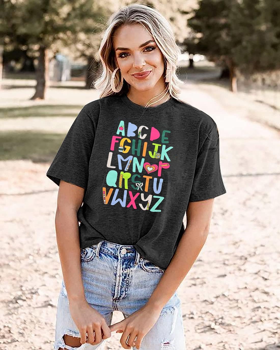 WWelcome Back to School Teacher Tshirt Women in My Back to School Era Shirts First Day of School Teacher Gift Tees Top - Image 4