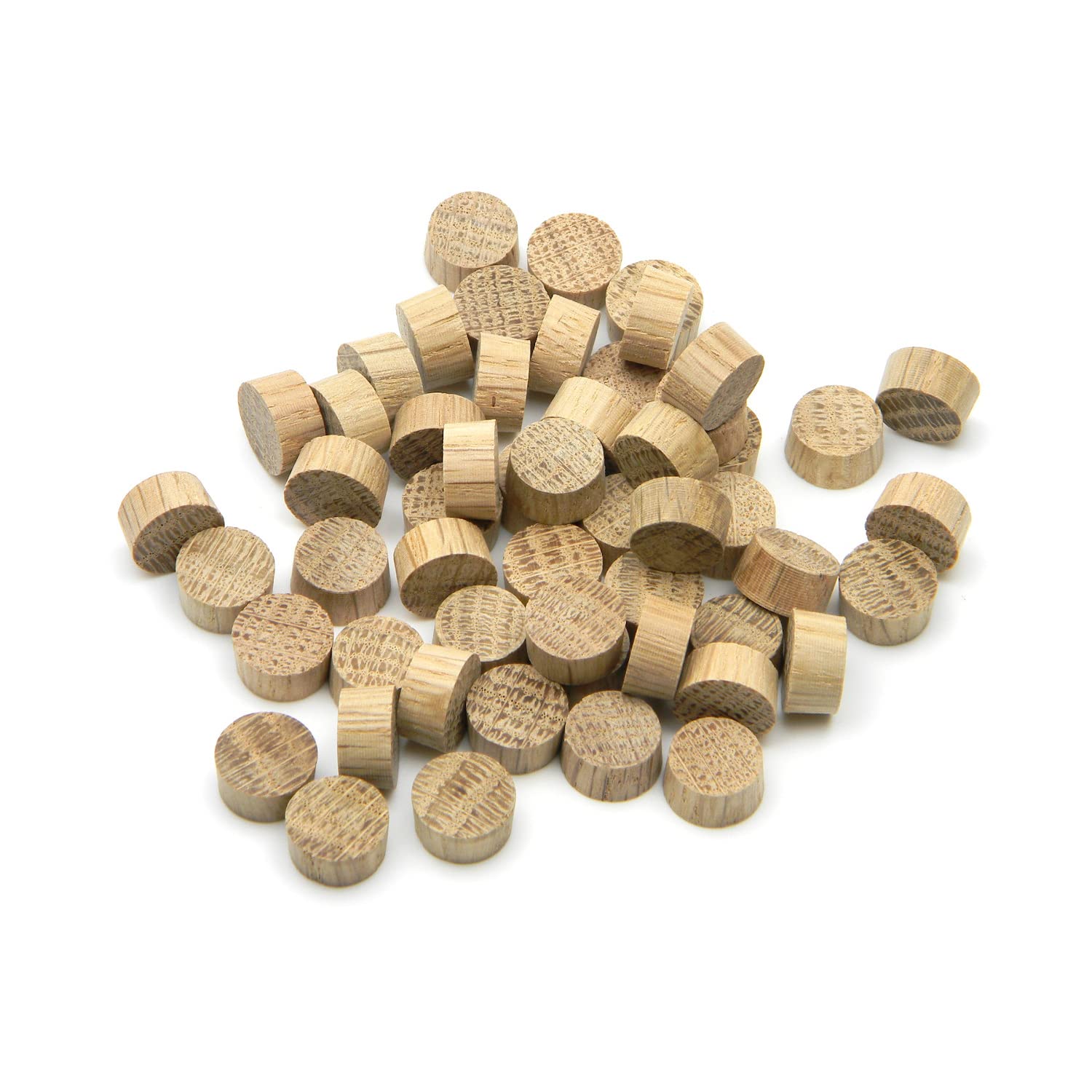 Oakcrafts Brown - 12.7Mm - 1/2" Oak Flat Head End Grain Plug - Pack Of 25