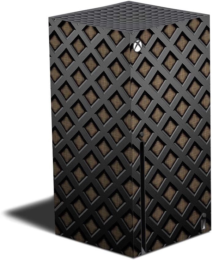 Mighty Skins Skin Compatible with Xbox Series X - Gold Dazzle | Protective, Durable, and Unique Vinyl Decal wrap Cover | Easy to Apply and Change Styles | Made in The USA (MIXBSERX-Gold Dazzle)