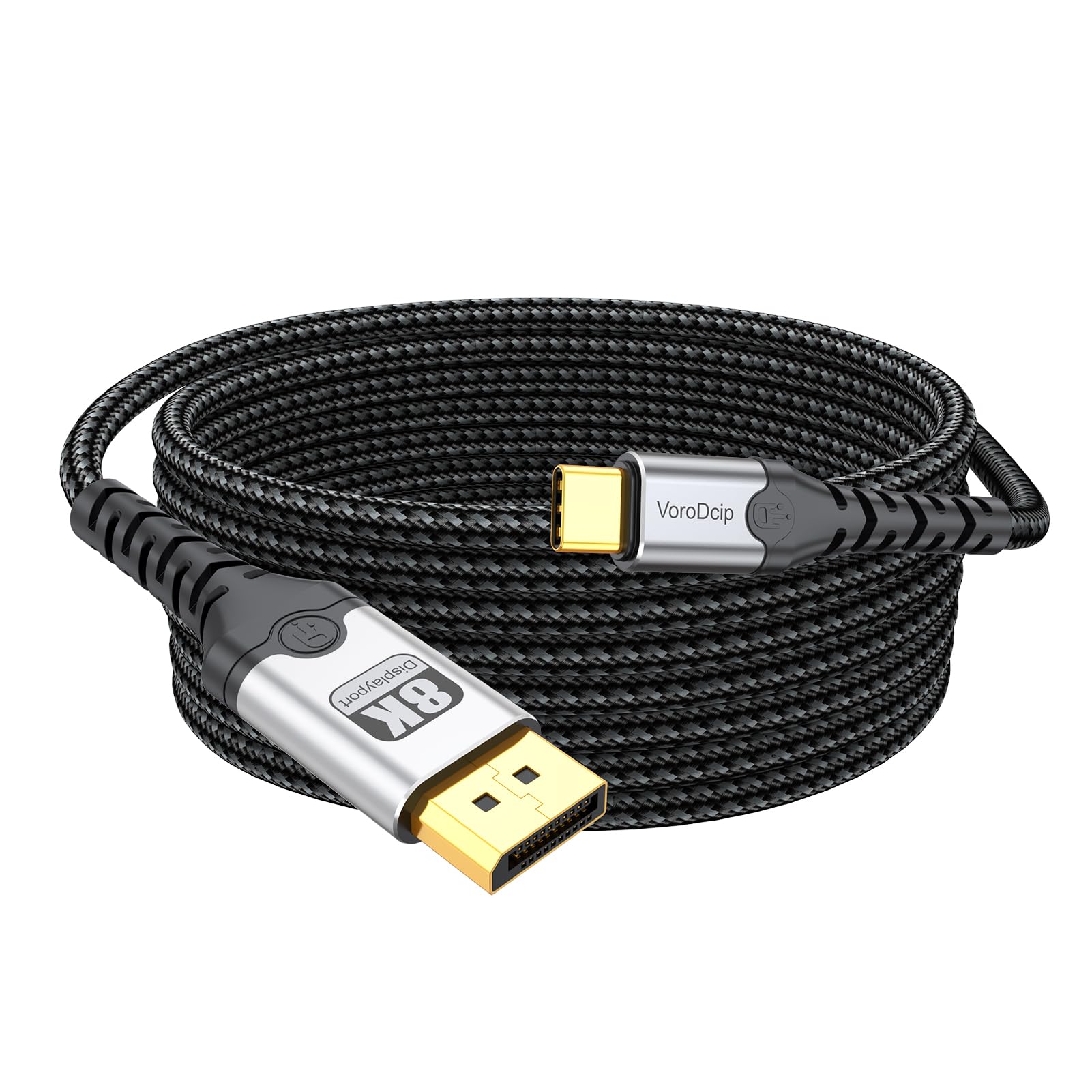 Cable USB C a DisplayPort 1.4 de 10 pies para iPhone 16 y MacBook 8