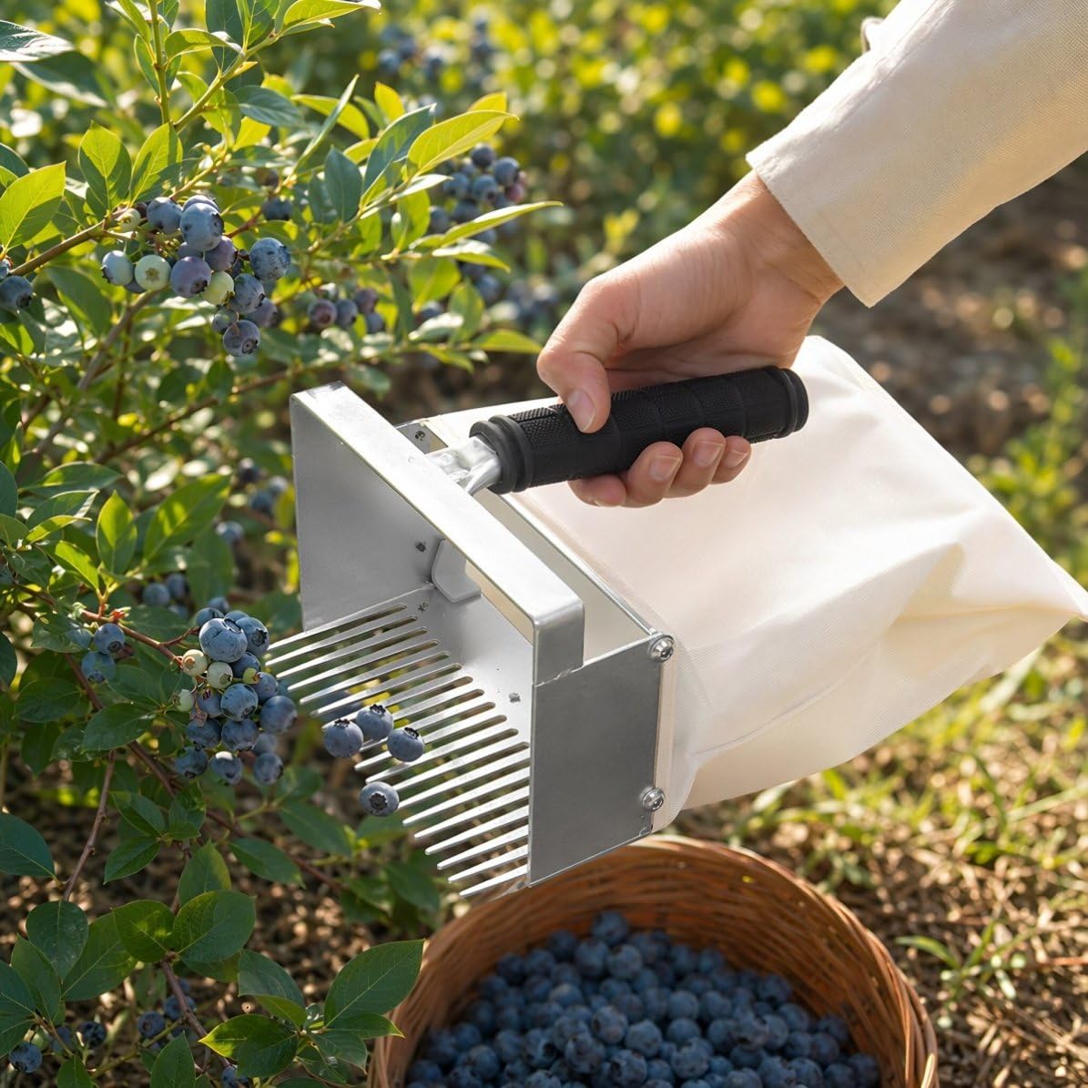 Râteau Cueilleur de Bleuets Peigne, Récolte Jardin Légère