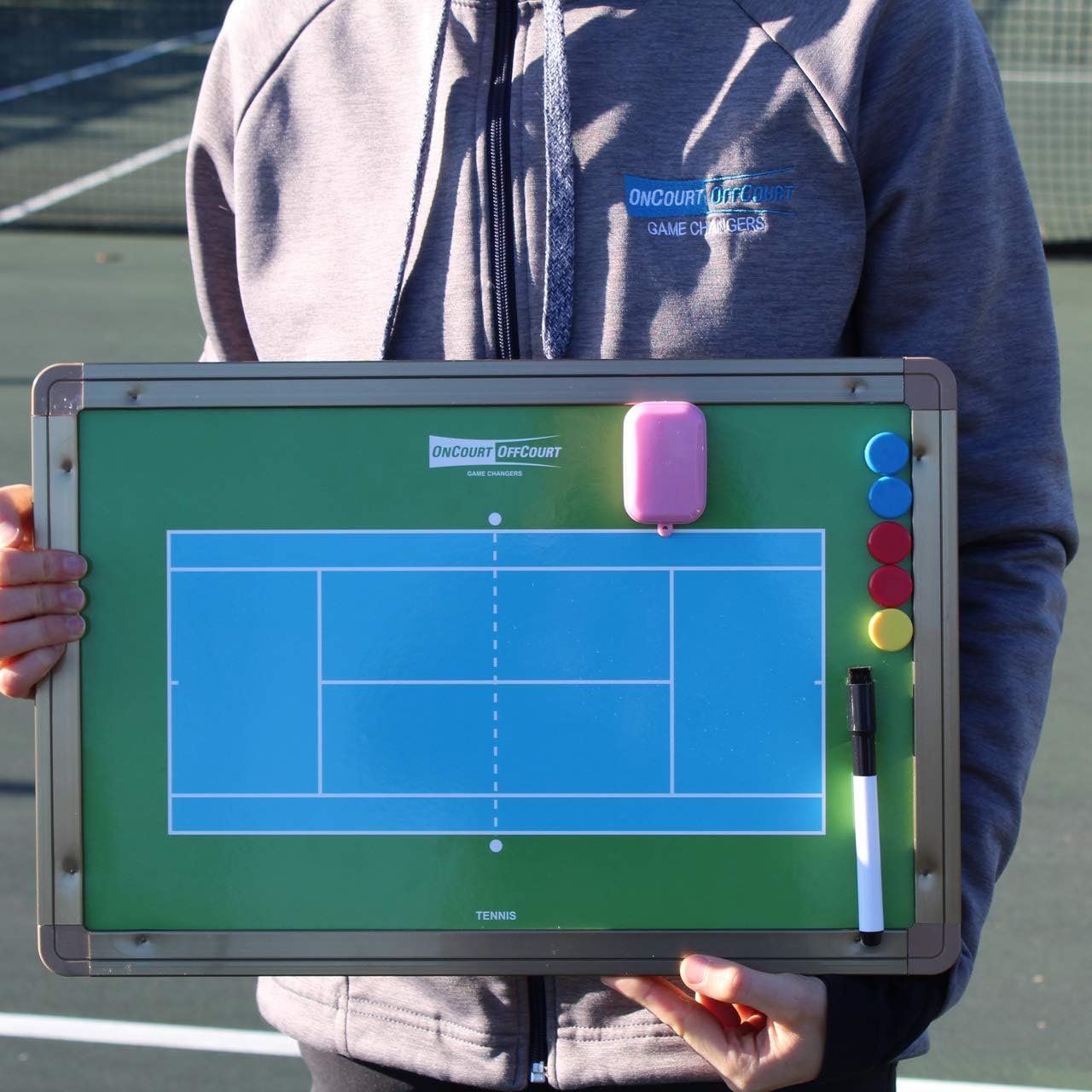 OnCourt OffCourt Dry Erase Coach's Board, For Tennis and