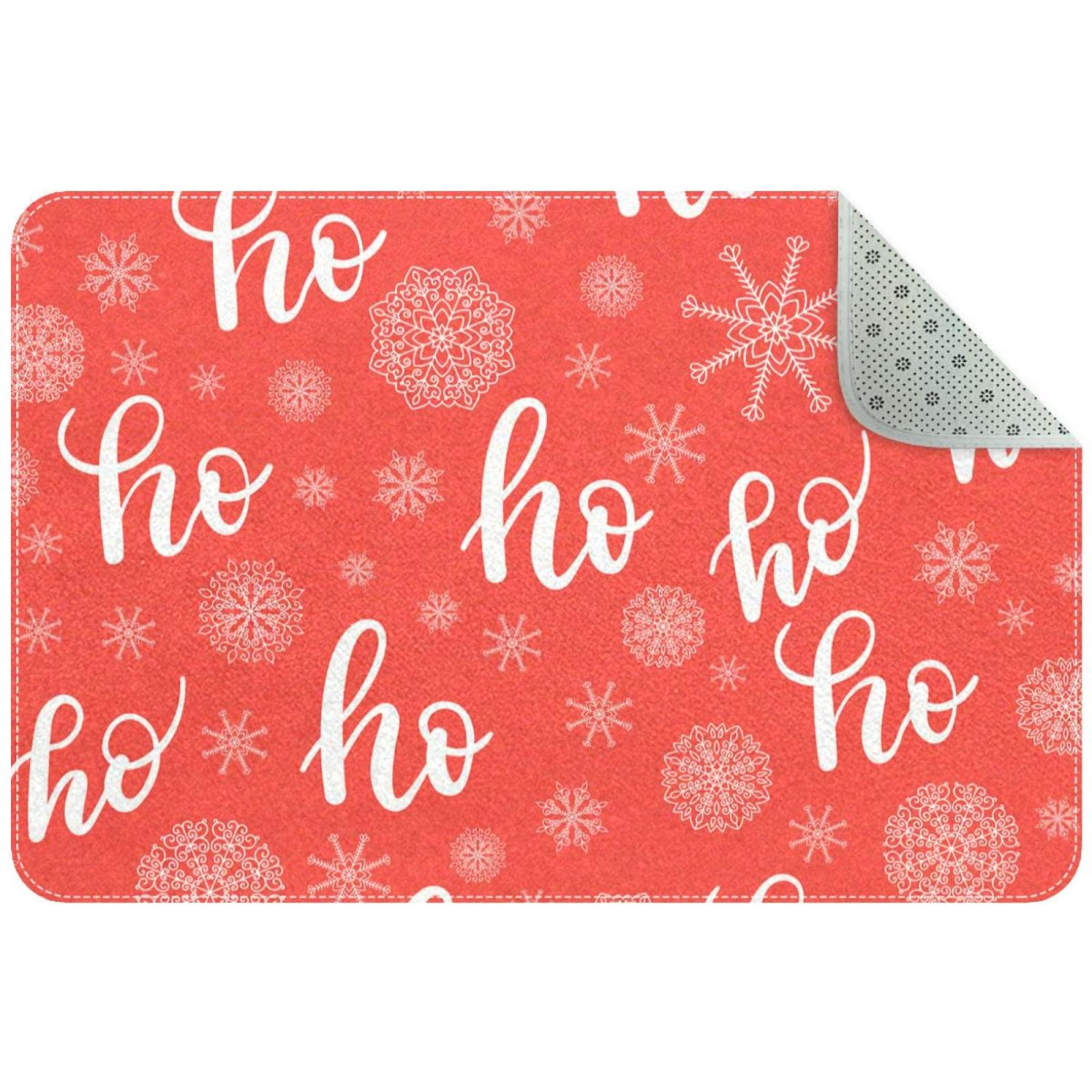 Paillasson de Noël durable contre les glissades tapis d'entrée intérieur et garage