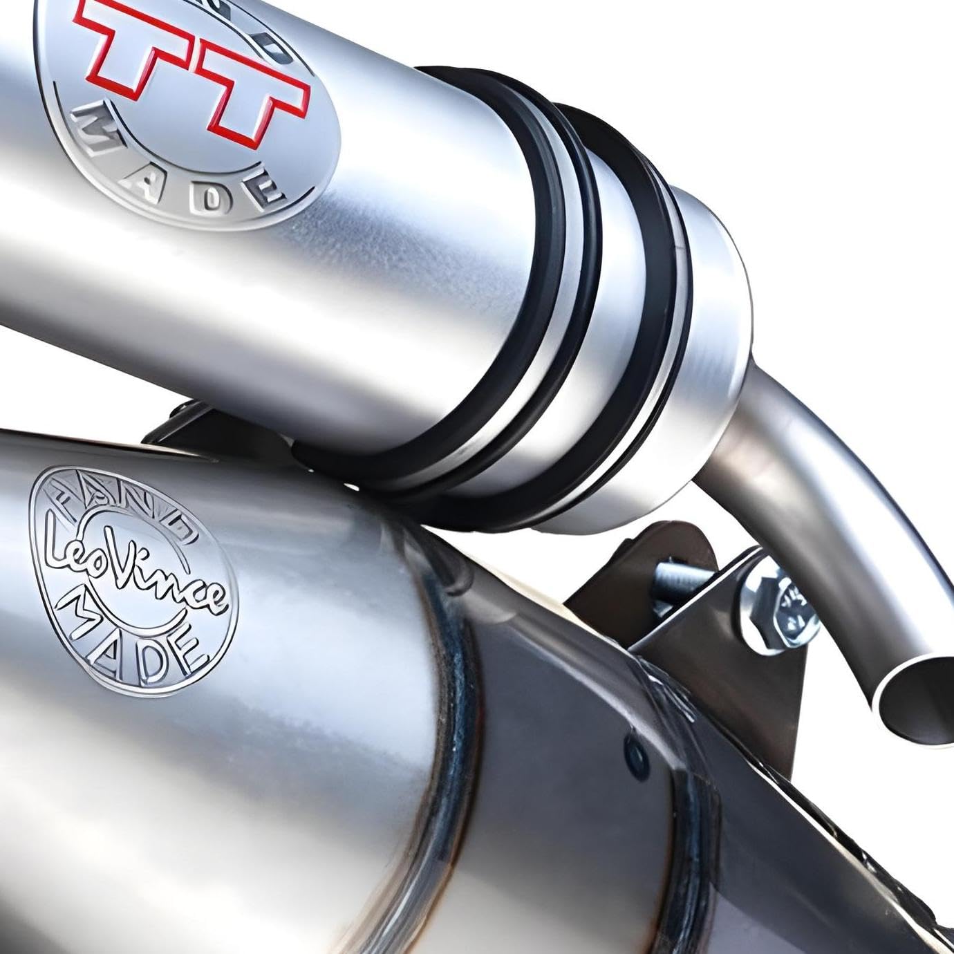 Auspuffanlage LeoVince Handmade TT für Peugeot JetForce 50 TDSI/C-Tech/Ludix Blaster/One/Speedfight, mit E-Prüfzeichen