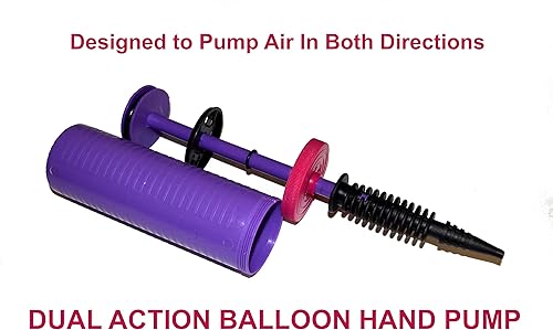 Miniatura 3 de Tota - Bomba de globo de doble acción manual de 2 vías para globos, bombas de inflado de globos en ambas direcciones